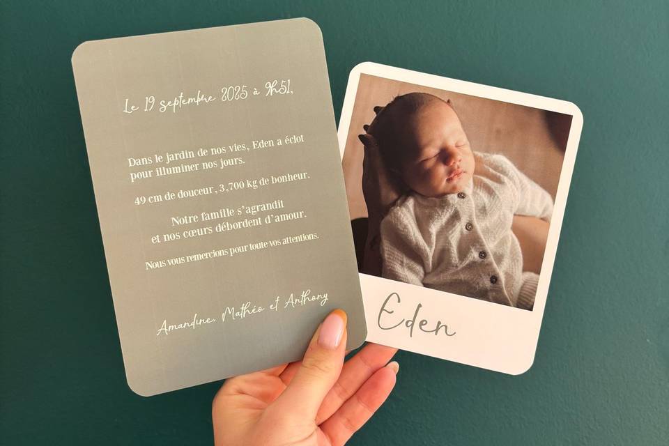 Faire-part - naissance