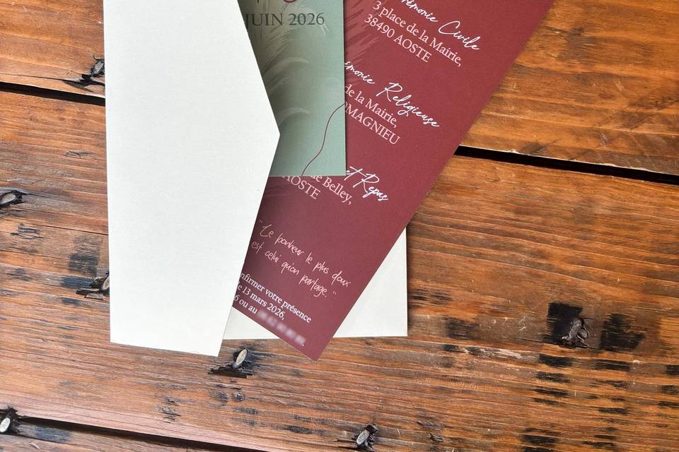 Faire-part de mariage