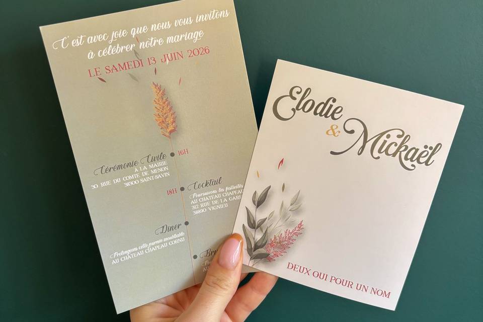 Faire-part de mariage