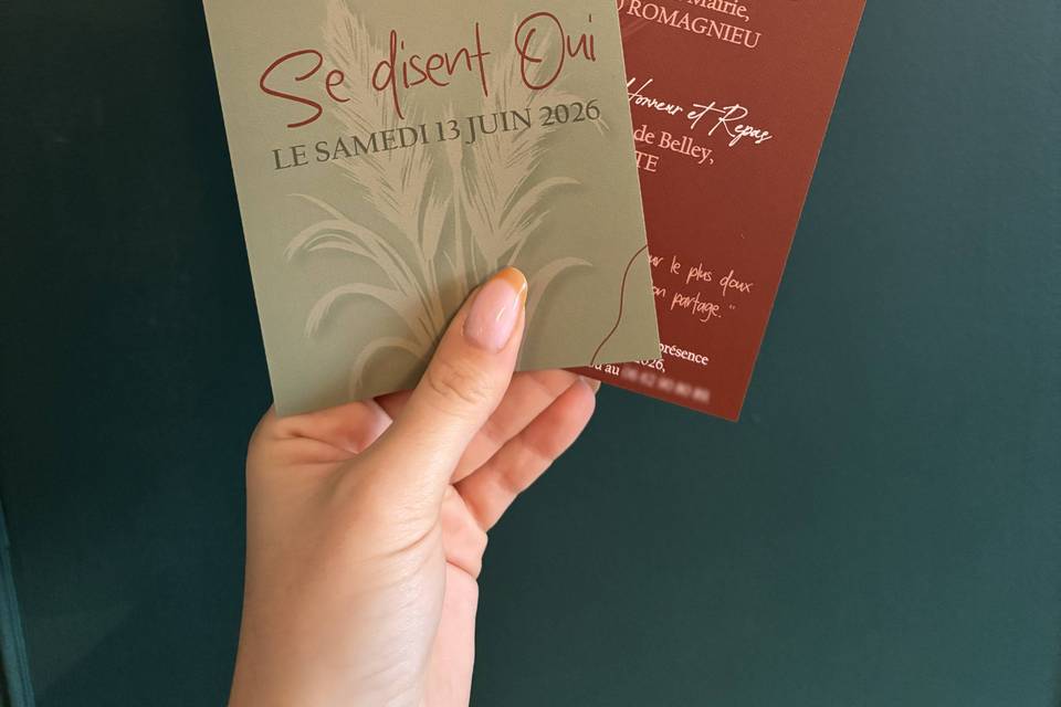 Faire-part de mariage