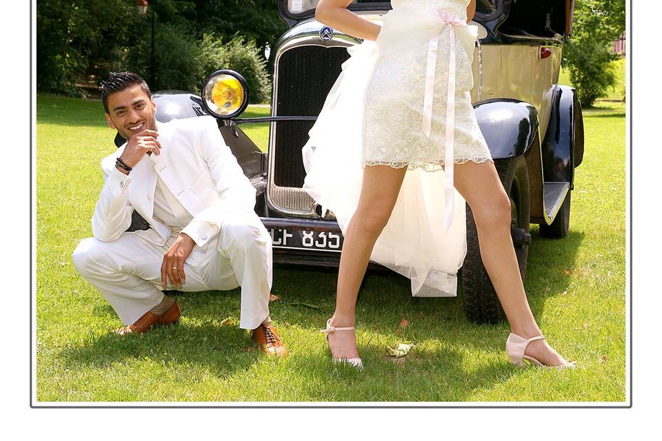 Photo de mariage en extérieur