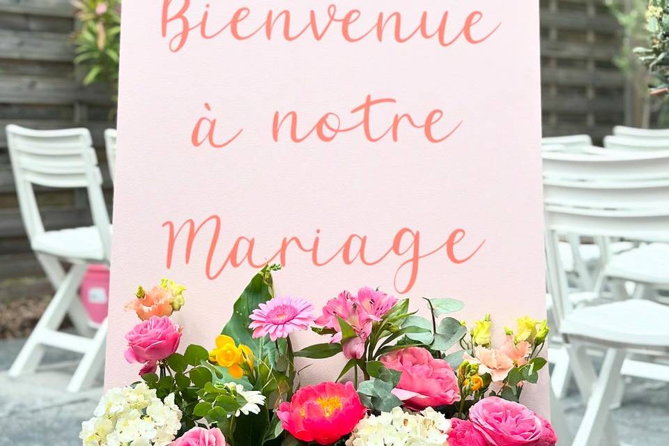 Panneau Bienvenue