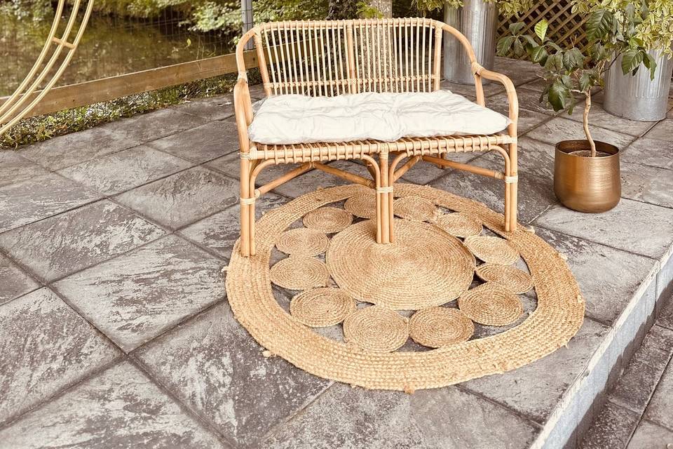 Canapé en rotin