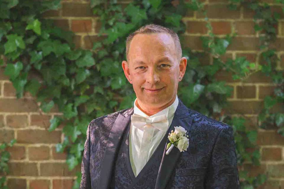 Portrait marié, costume