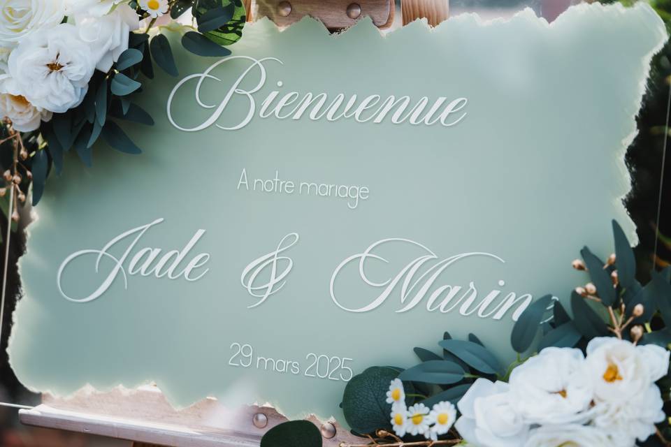 Panneau bienvenue