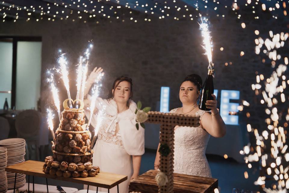 Arrivée du gâteau