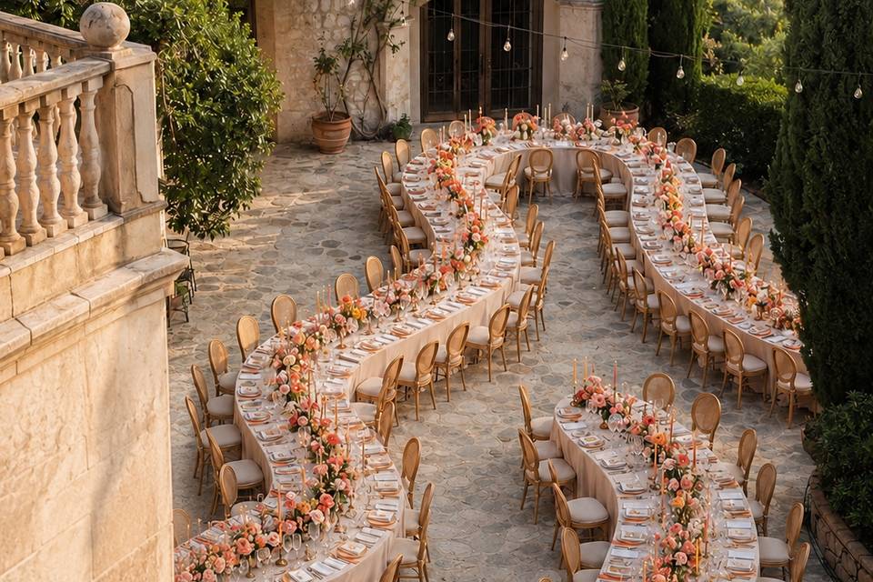 Tables de réception