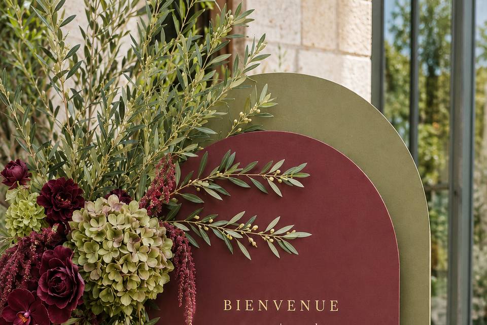 Panneau bienvenue