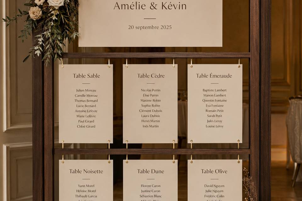 Plan de table