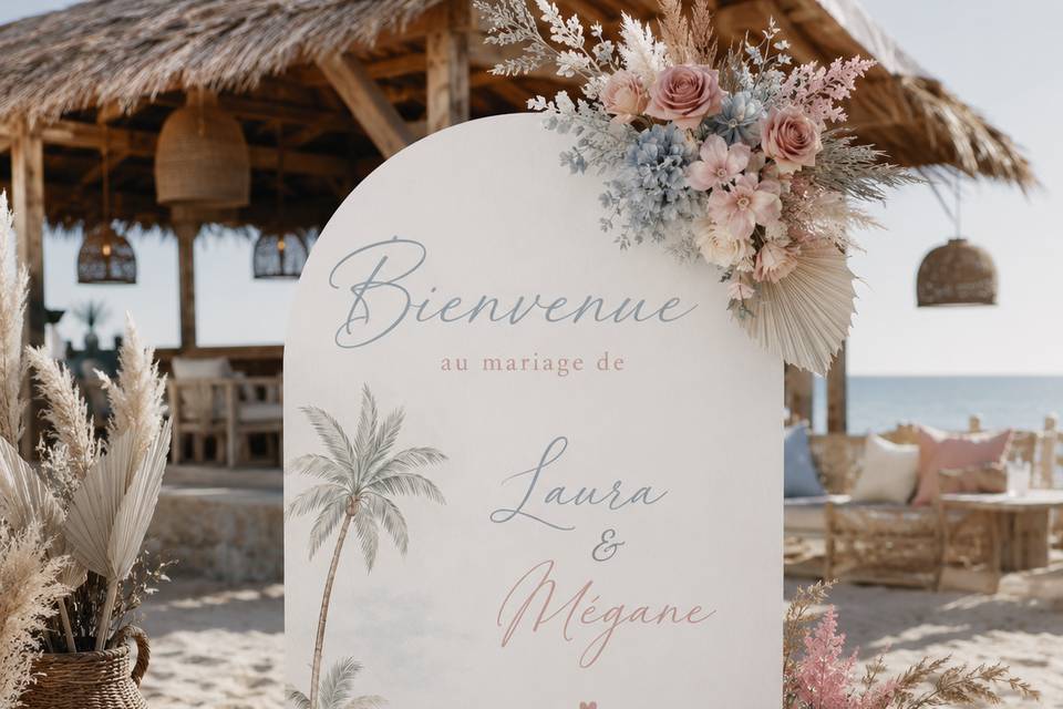 Panneau bienvenue