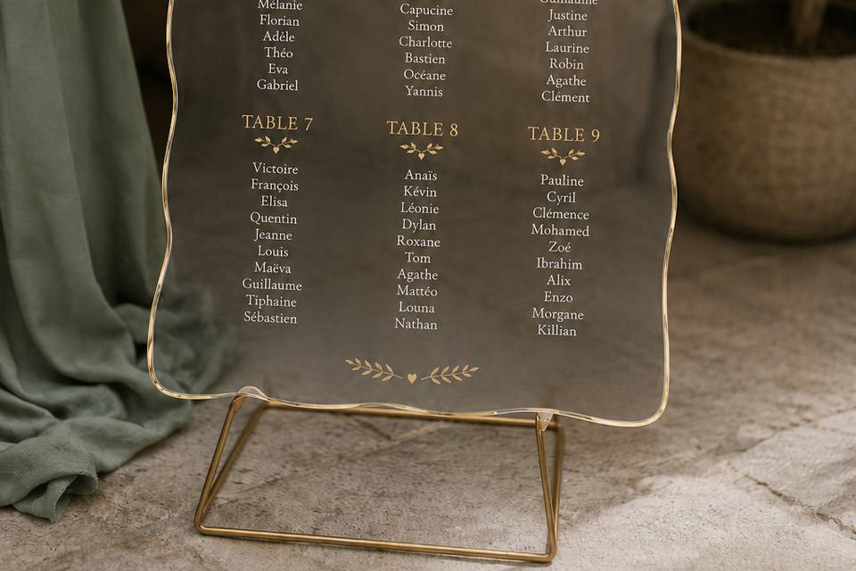 Plan de table