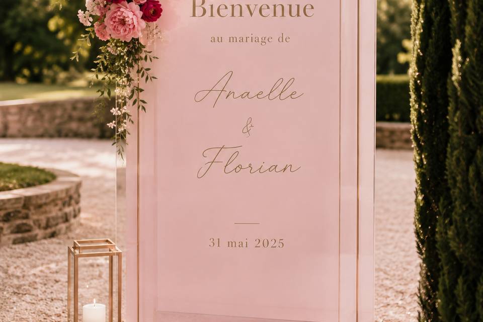 Panneau bienvenue