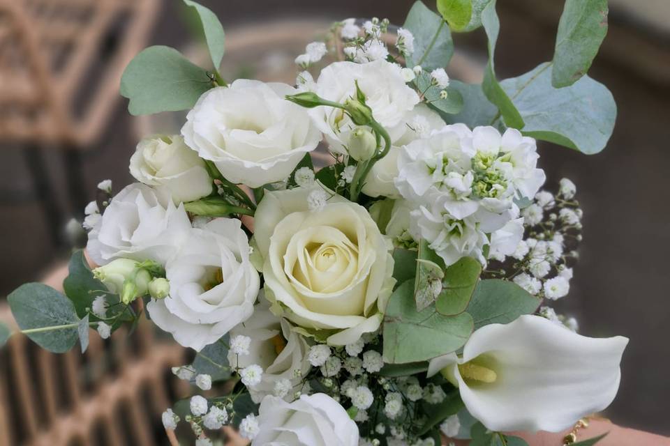 Bouquet de mariée très simple