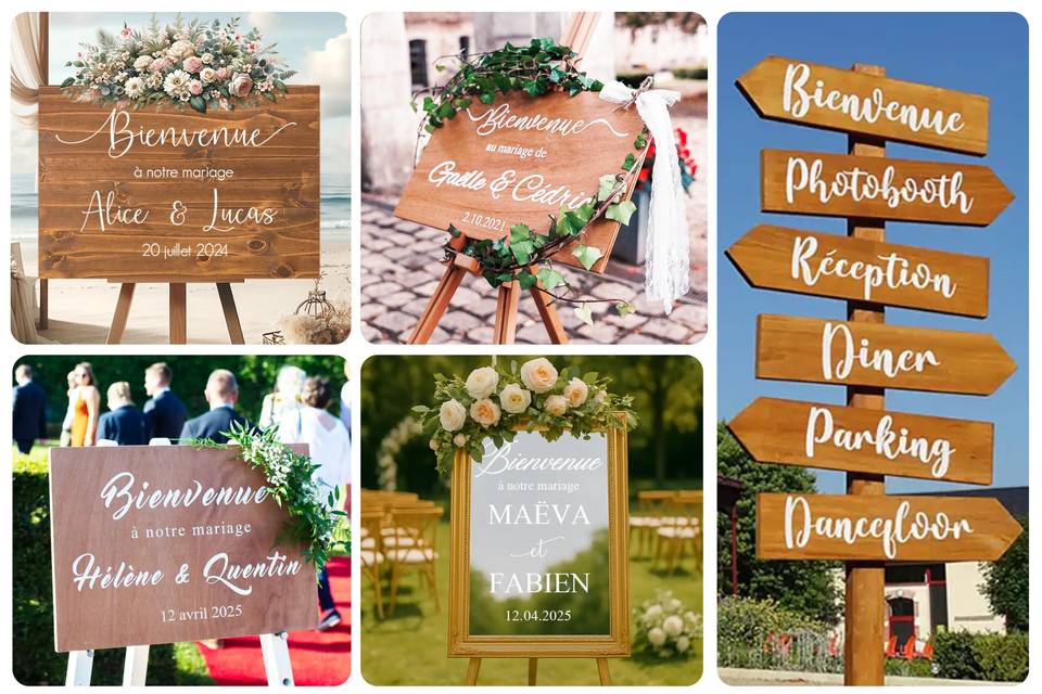 Panneau de Bienvenue Mariage
