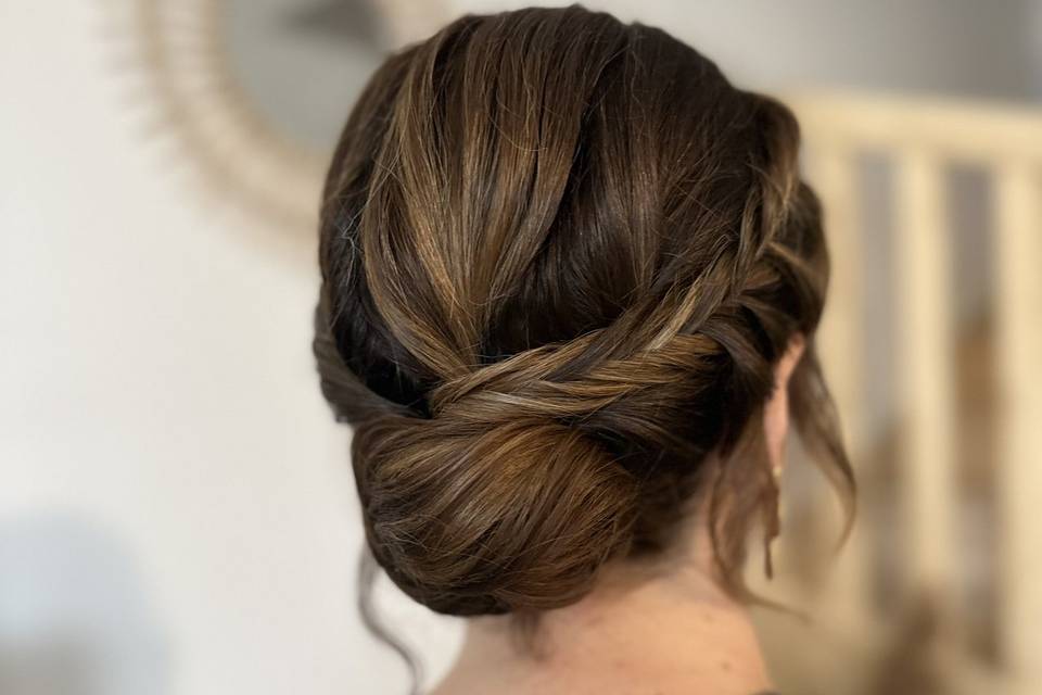 Chignon bas bohème