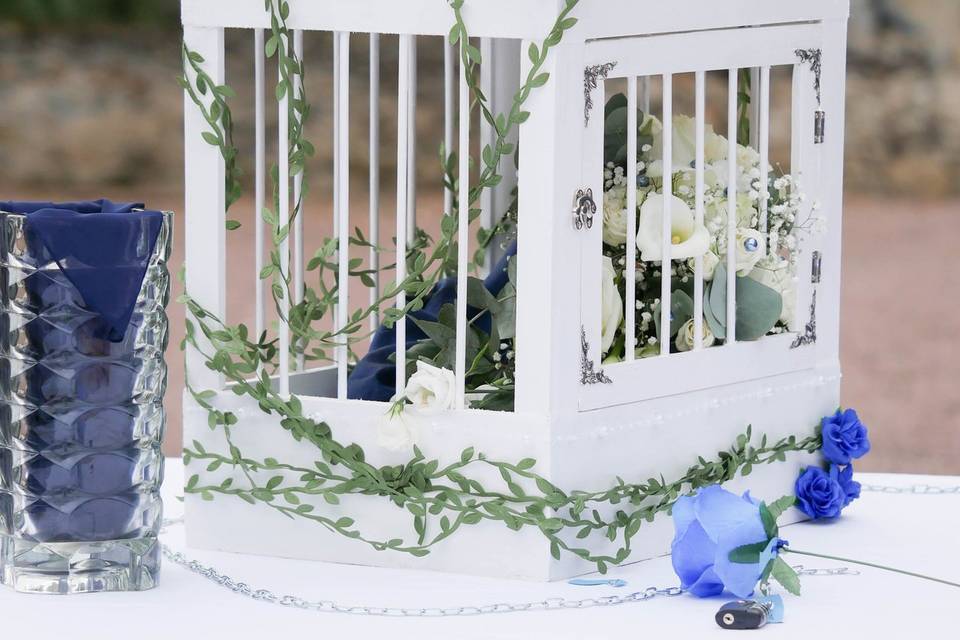 Cage bouquet de la mariée