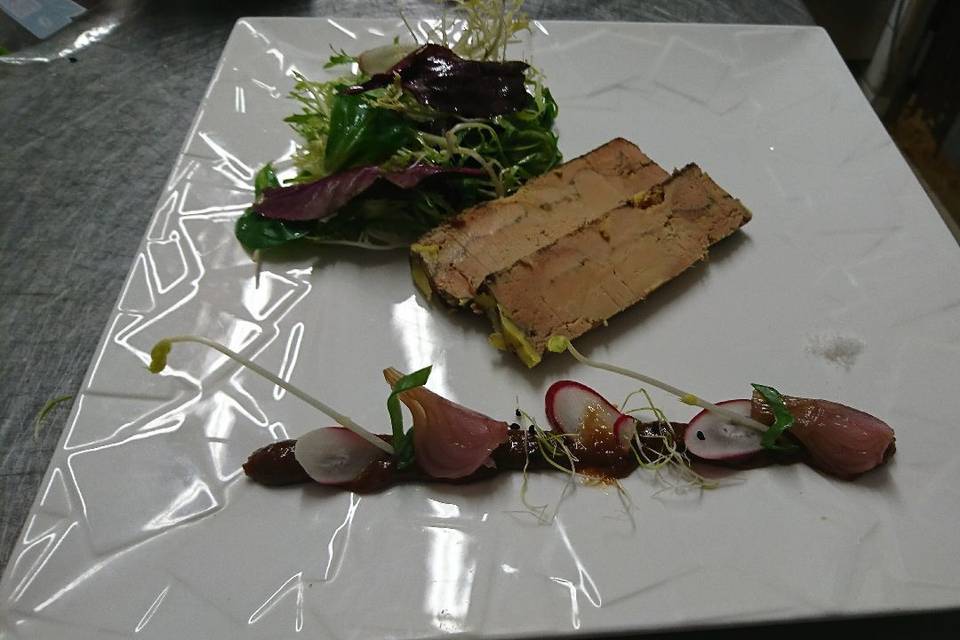 Foie gras maison au ratafia