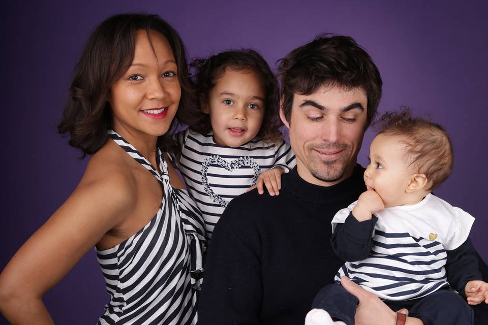 Famille en studio