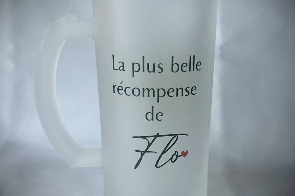 Chope à bière personnalisée