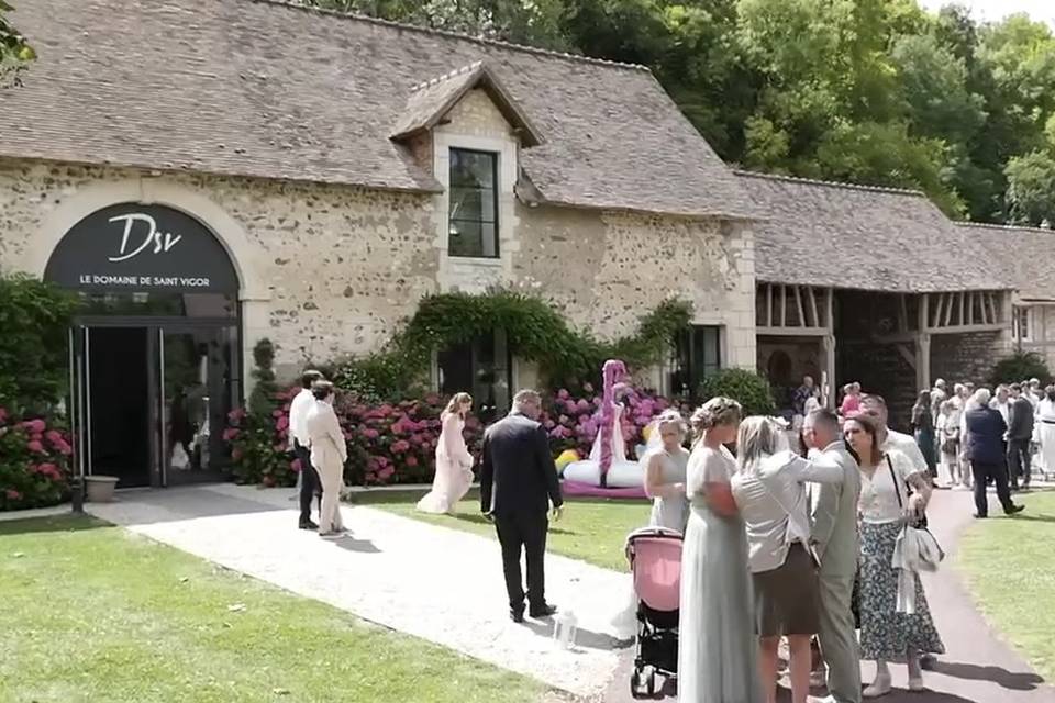 Réception dans le parc