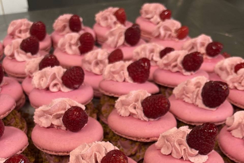 Macarons framboise