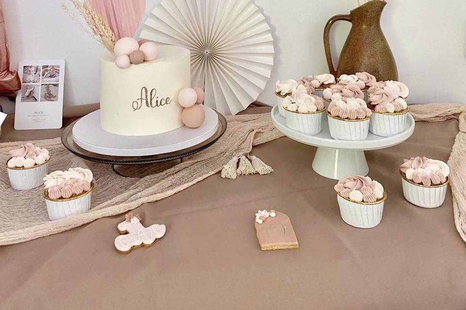 Sweet table rose gold et blush