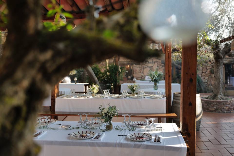 Dîner sur la terrasse