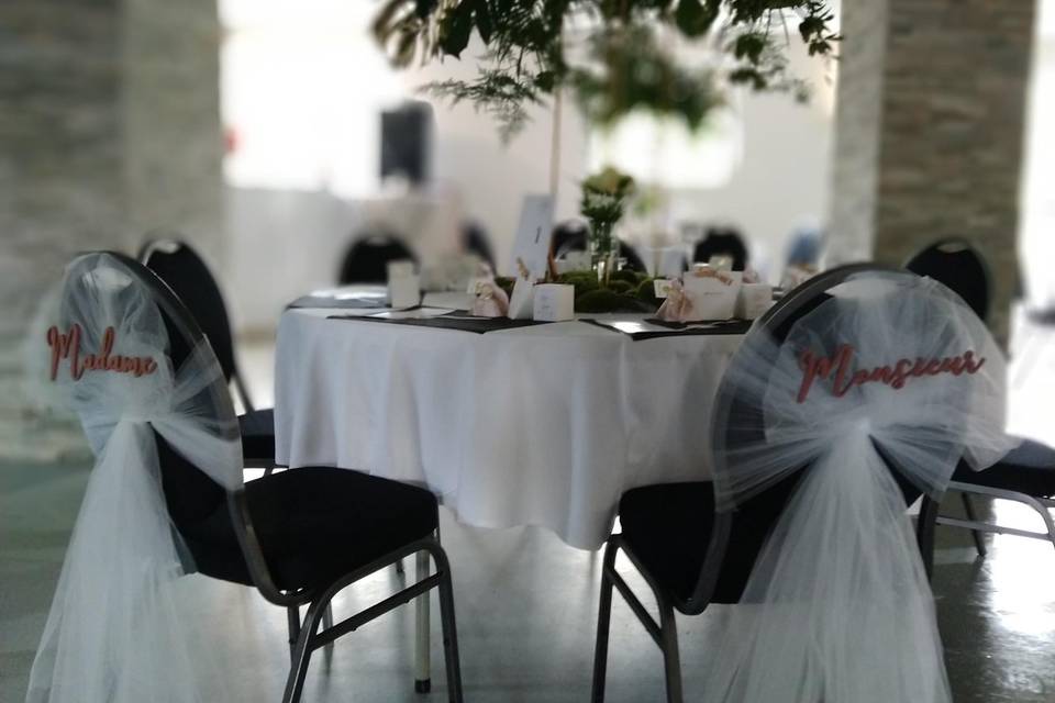 Table d'honneur mariage