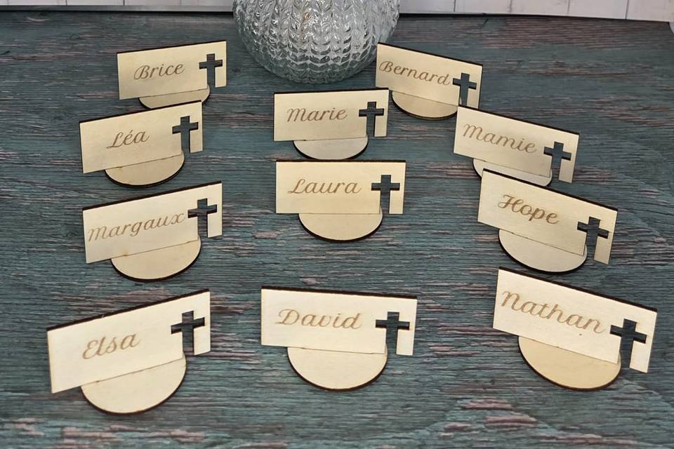 Marque places baptême