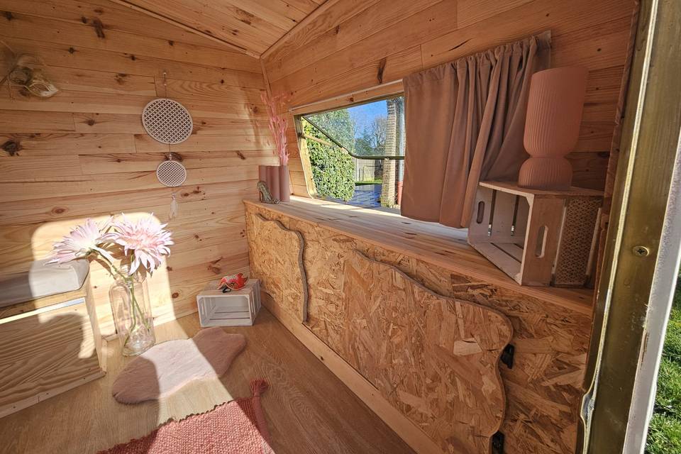 Intérieur rose poudré