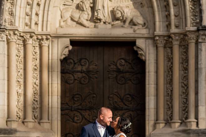 La sortie de l'église