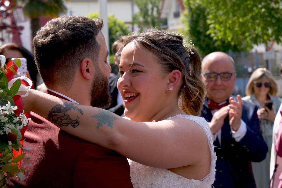 Extrait d'une vidéo de mariage