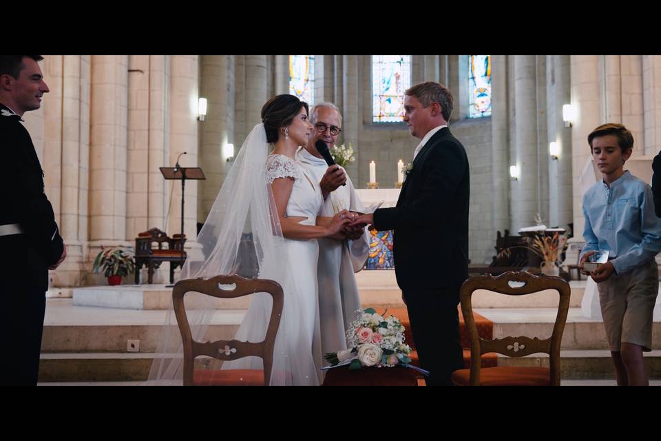 Extrait d'une vidéo de mariage
