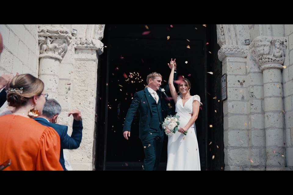 Extrait d'une vidéo de mariage