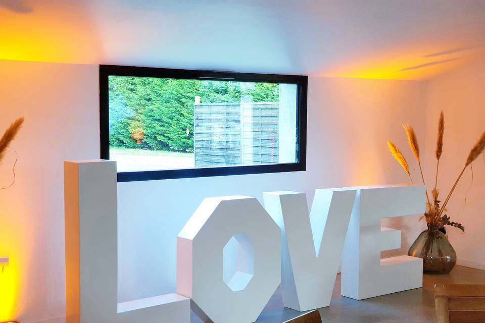 SSJ Events - Lettres LOVE