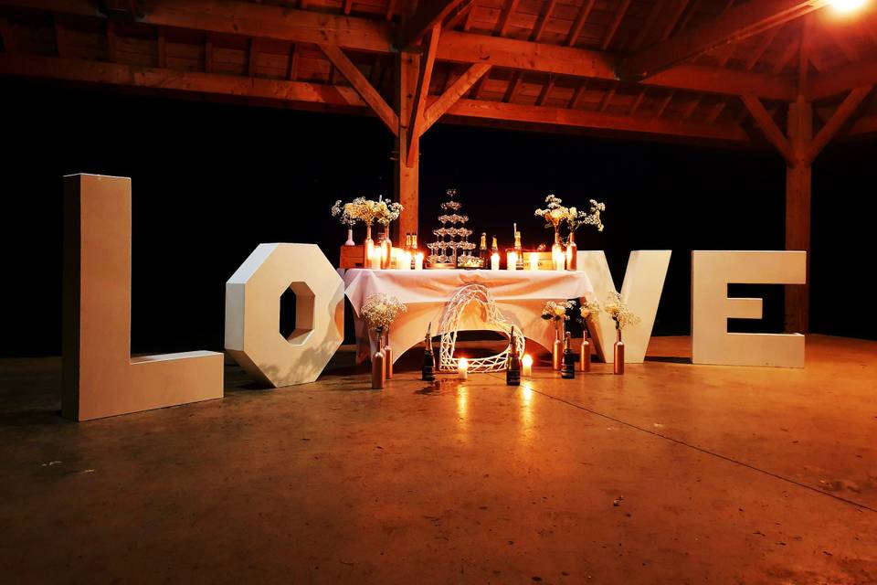 SSJ Events - Lettres LOVE