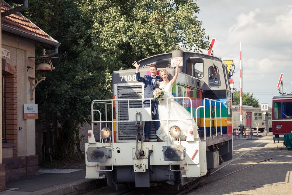 Arrivée en locomotive