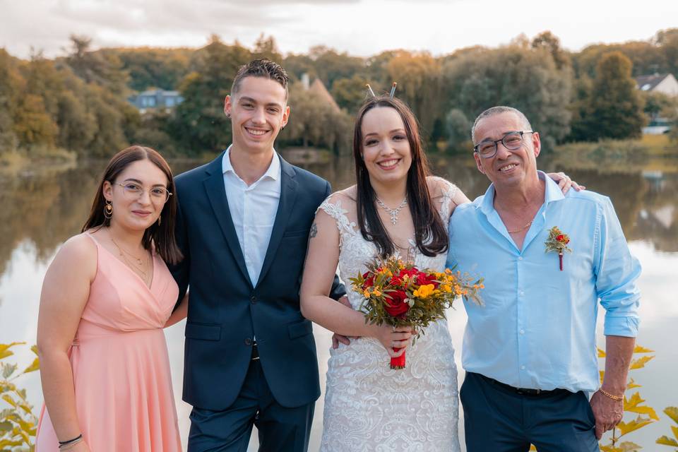 Famille de la mariée