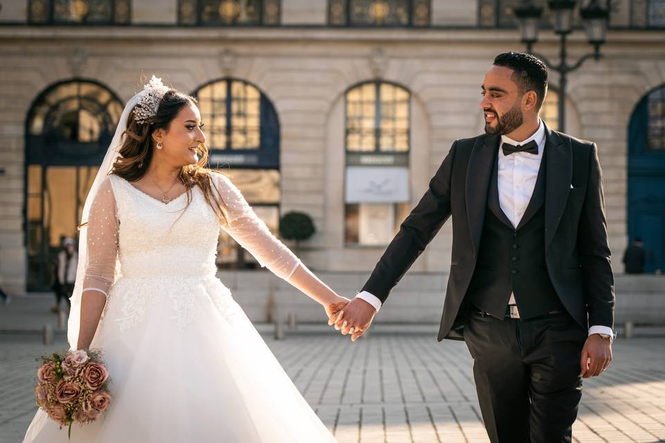 Séance couple Place Vendome