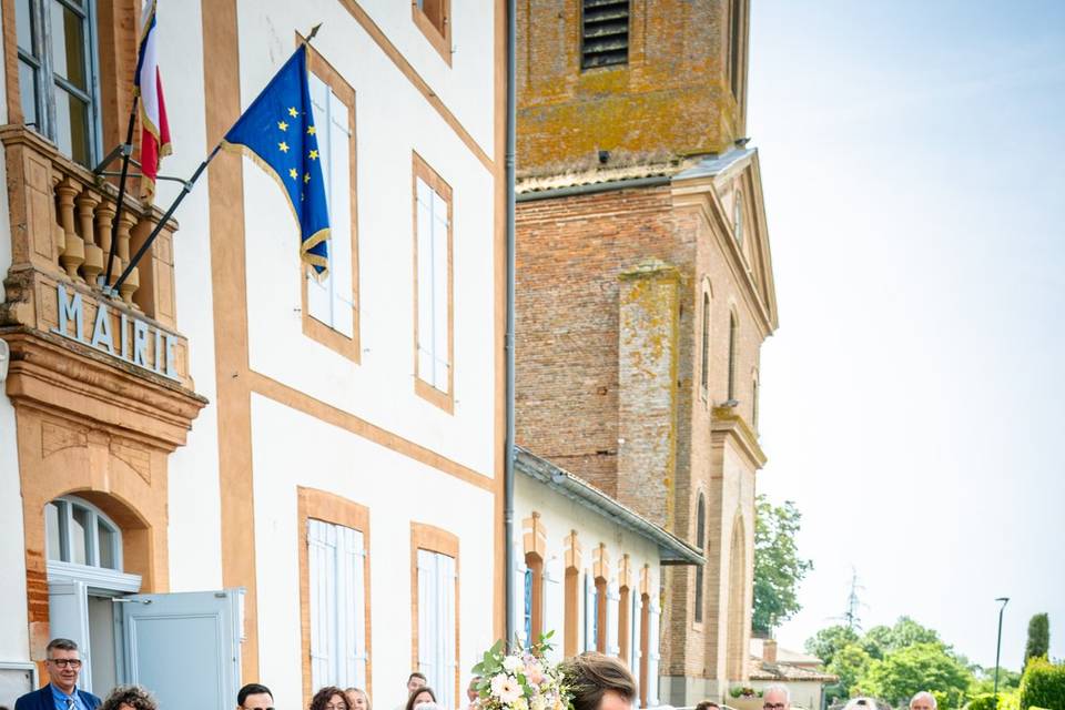 L'arrivée de la mariée