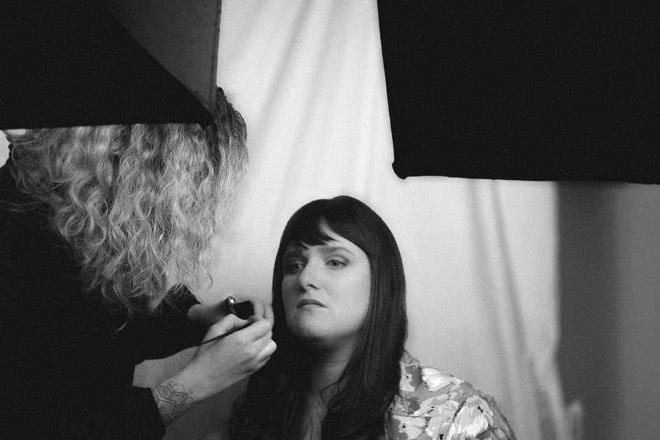 Shoting maquillage coloré
