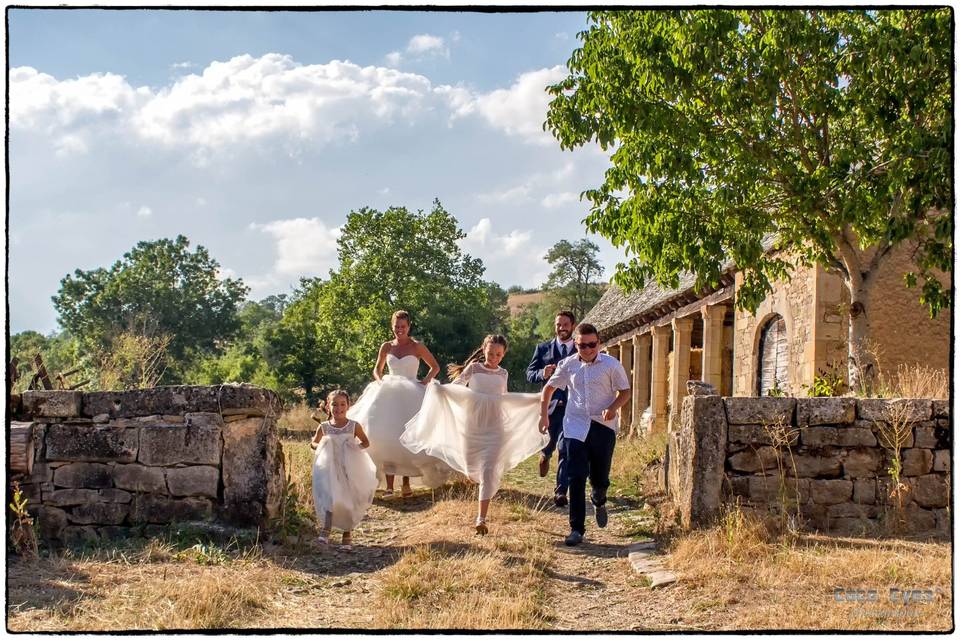 Cécile, Antonio et les enfants