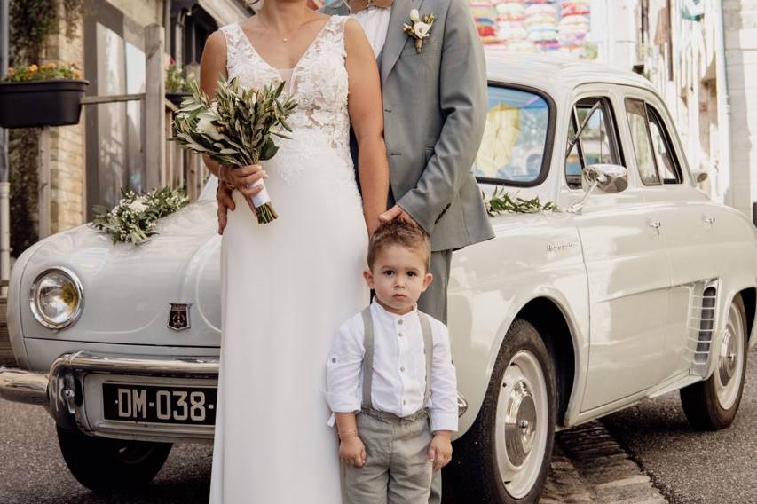 Bouquet de mariée, boutonnière