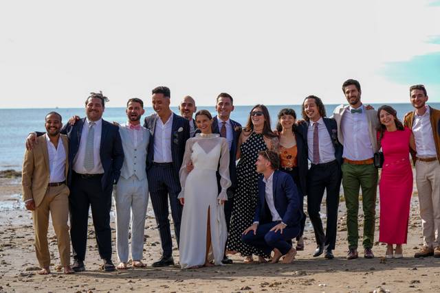 Champagne sur la plage
