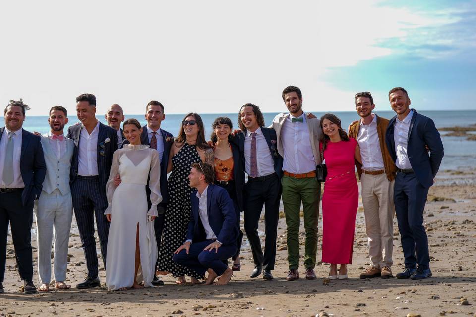 Champagne sur la plage
