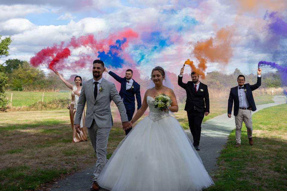 Mariage fumigènes