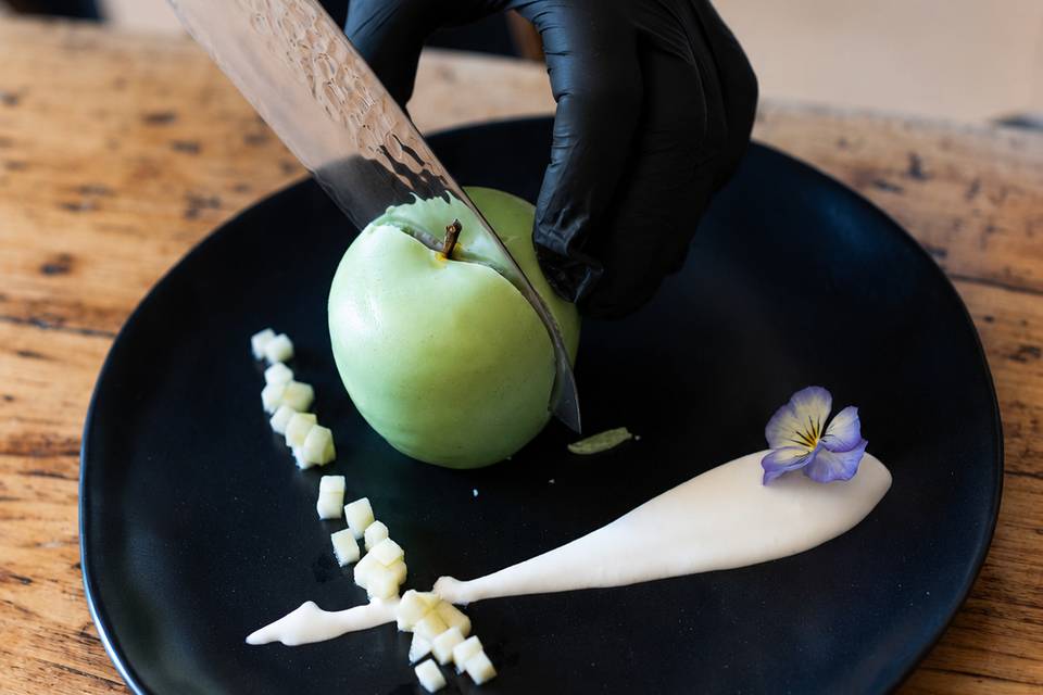 La pomme en trompe l'œil
