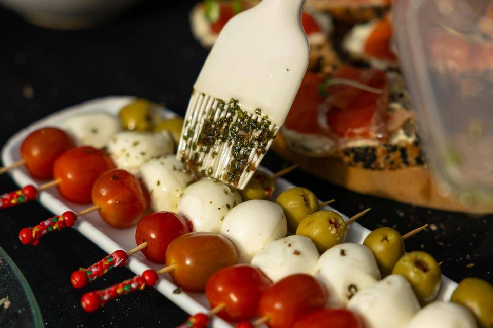 Brochette tomate mozzarella