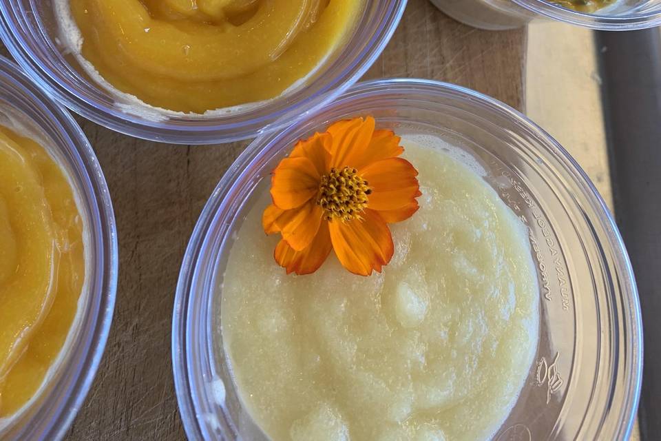 Panna cota mangue ananas