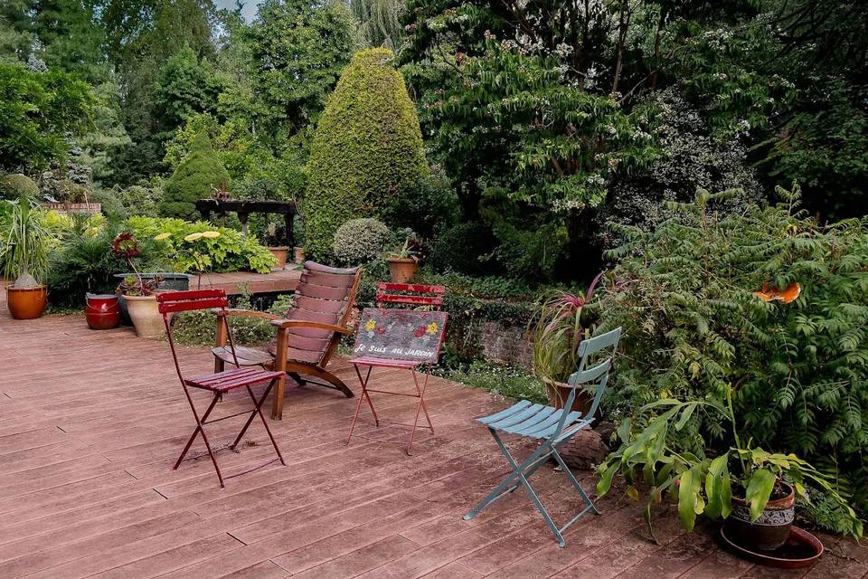 Terrasse, bord de rivière